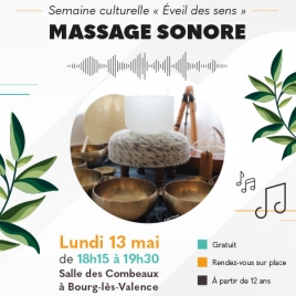 2024 - COM CULTURE - Massage sonore  à Bourg les Valence
