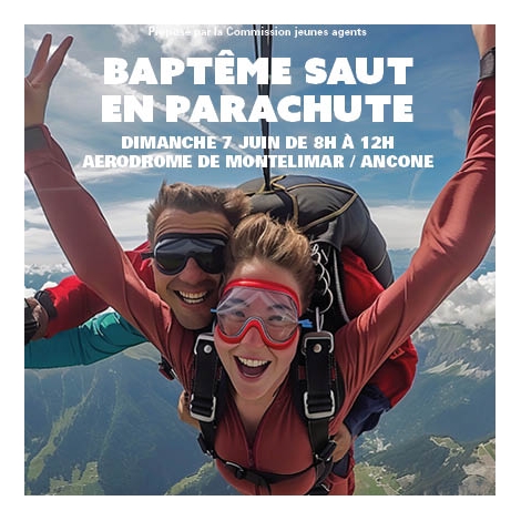 Saut en parachute - Commission des Jeunes Agents
